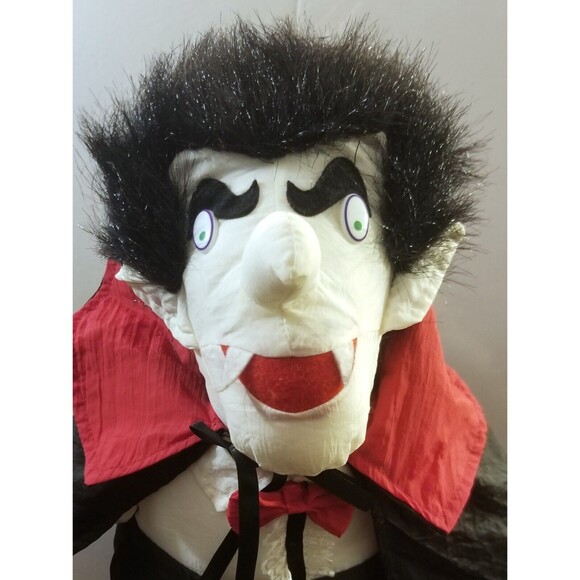 Vintage Halloween Vampire Puffalump Plush 22" Tall Stuffed Toy Count Dracula - Picture 2 of 4